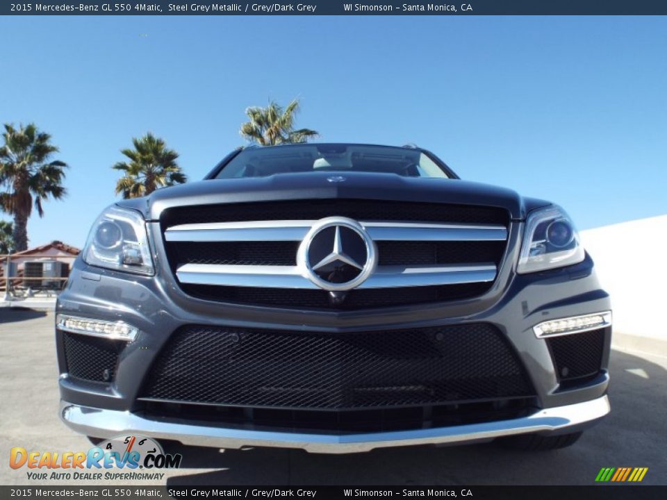 2015 Mercedes-Benz GL 550 4Matic Steel Grey Metallic / Grey/Dark Grey Photo #2