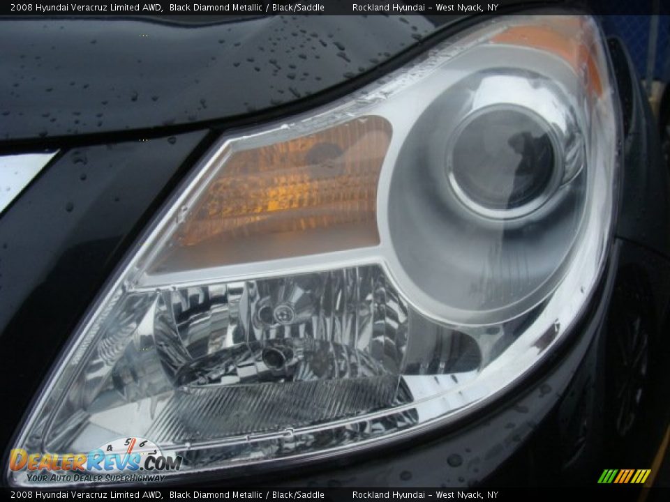 2008 Hyundai Veracruz Limited AWD Black Diamond Metallic / Black/Saddle Photo #25