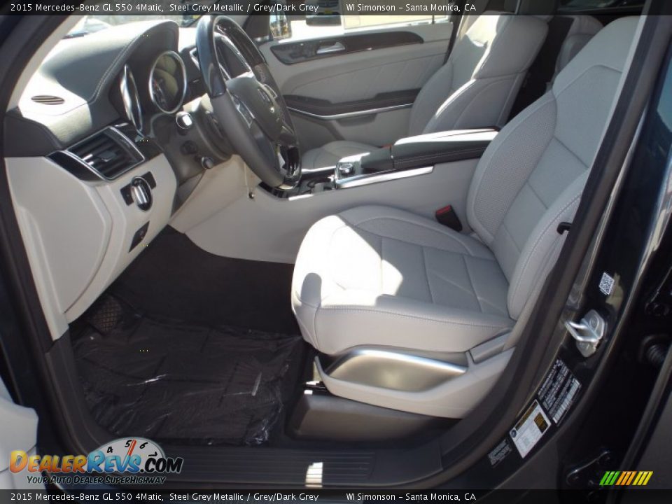2015 Mercedes-Benz GL 550 4Matic Steel Grey Metallic / Grey/Dark Grey Photo #7