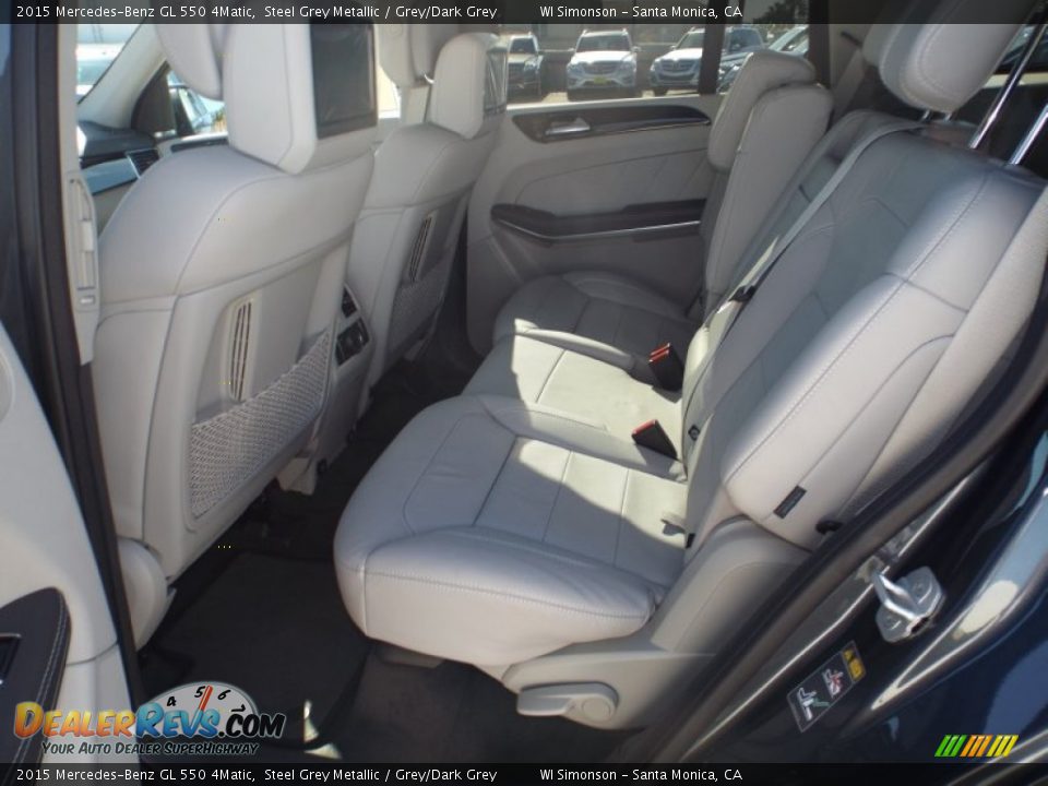 2015 Mercedes-Benz GL 550 4Matic Steel Grey Metallic / Grey/Dark Grey Photo #8