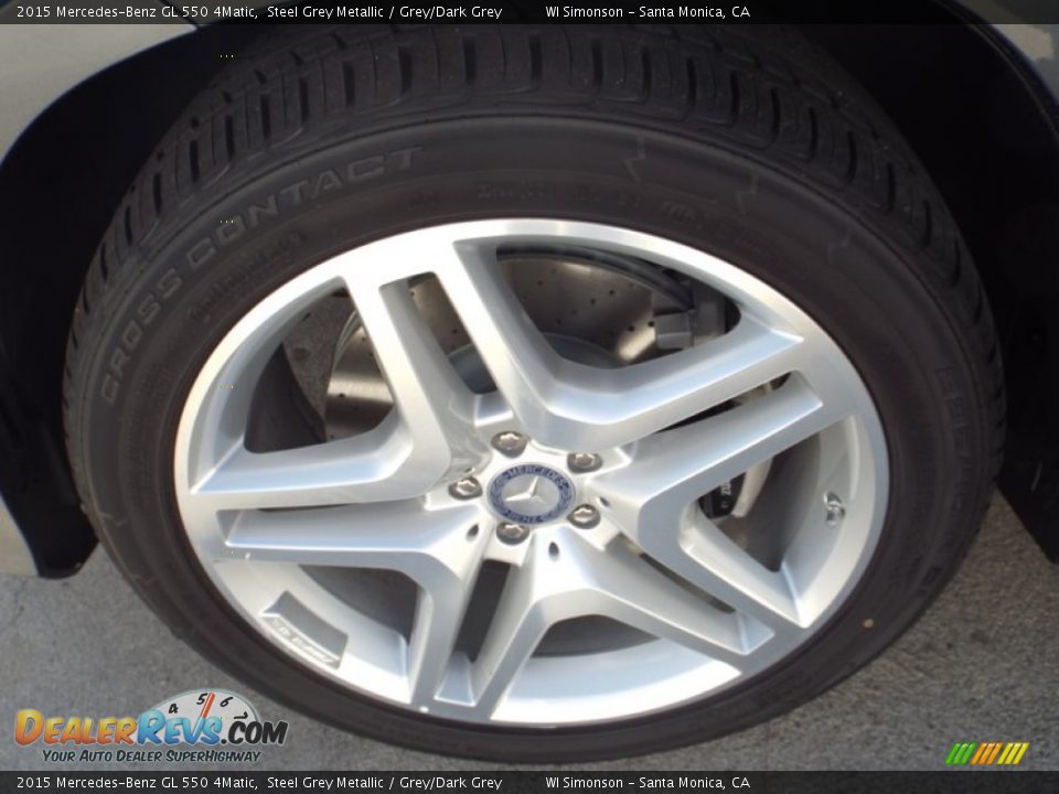 2015 Mercedes-Benz GL 550 4Matic Steel Grey Metallic / Grey/Dark Grey Photo #10