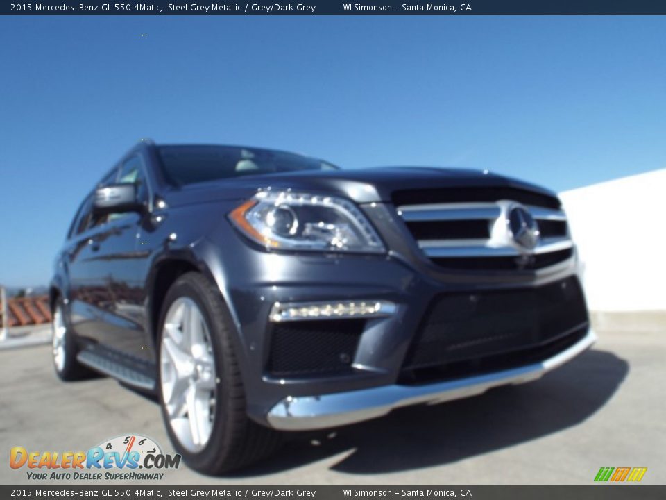 2015 Mercedes-Benz GL 550 4Matic Steel Grey Metallic / Grey/Dark Grey Photo #11