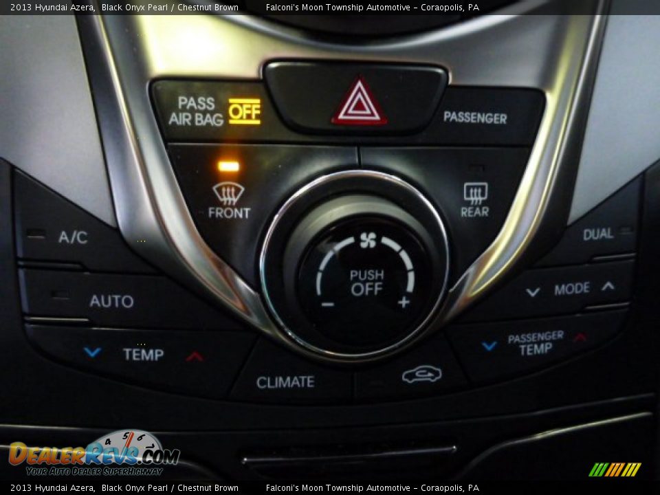 2013 Hyundai Azera Black Onyx Pearl / Chestnut Brown Photo #23