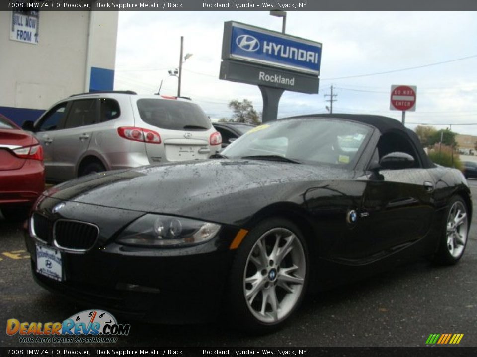 2008 BMW Z4 3.0i Roadster Black Sapphire Metallic / Black Photo #2