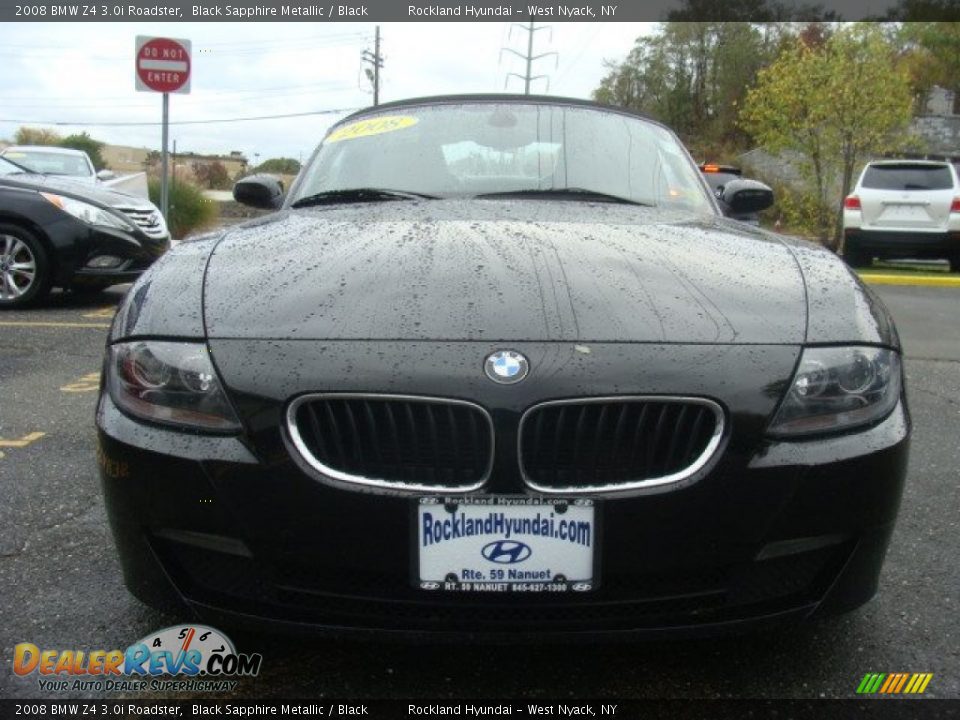 2008 BMW Z4 3.0i Roadster Black Sapphire Metallic / Black Photo #3