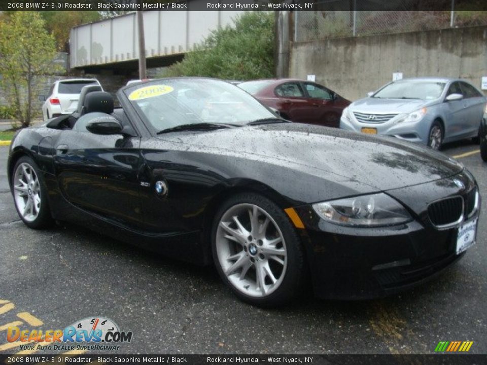 2008 BMW Z4 3.0i Roadster Black Sapphire Metallic / Black Photo #4