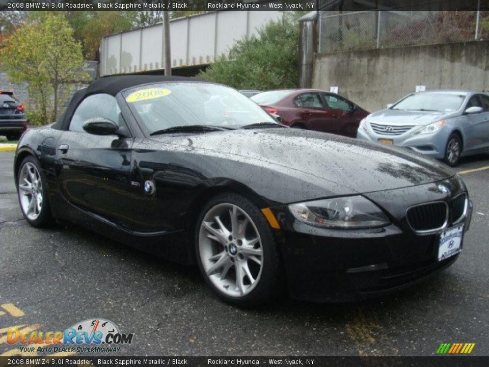 2008 BMW Z4 3.0i Roadster Black Sapphire Metallic / Black Photo #5