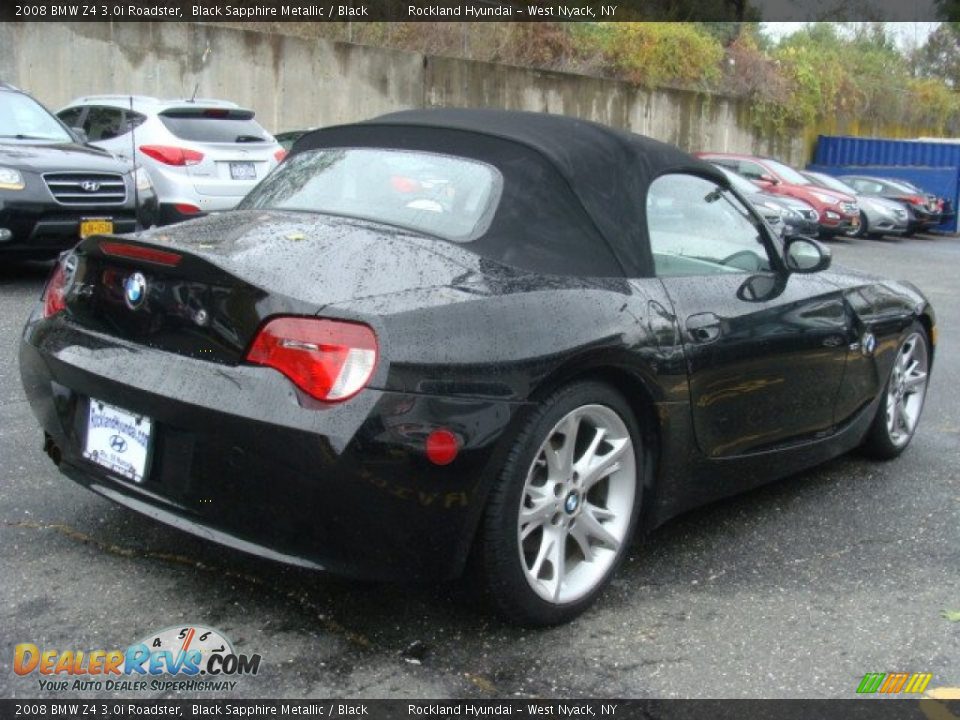 2008 BMW Z4 3.0i Roadster Black Sapphire Metallic / Black Photo #7