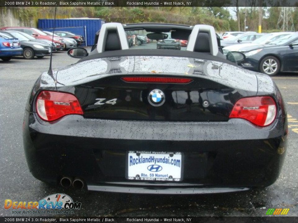 2008 BMW Z4 3.0i Roadster Black Sapphire Metallic / Black Photo #8