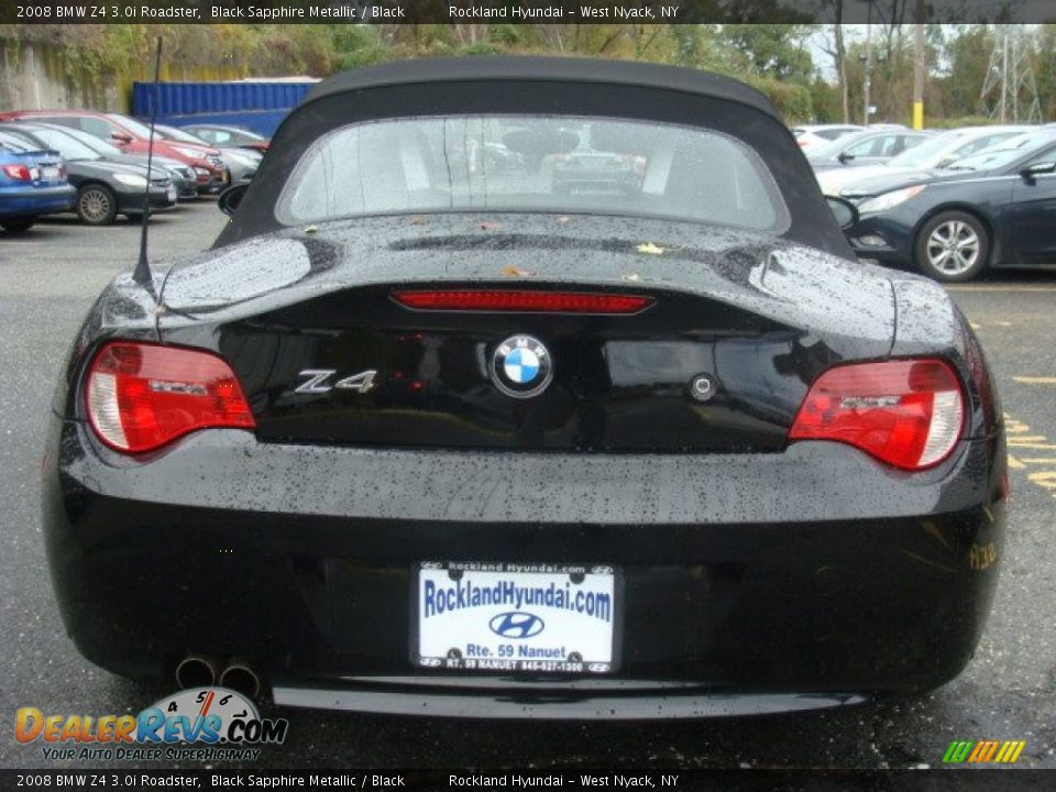 2008 BMW Z4 3.0i Roadster Black Sapphire Metallic / Black Photo #9