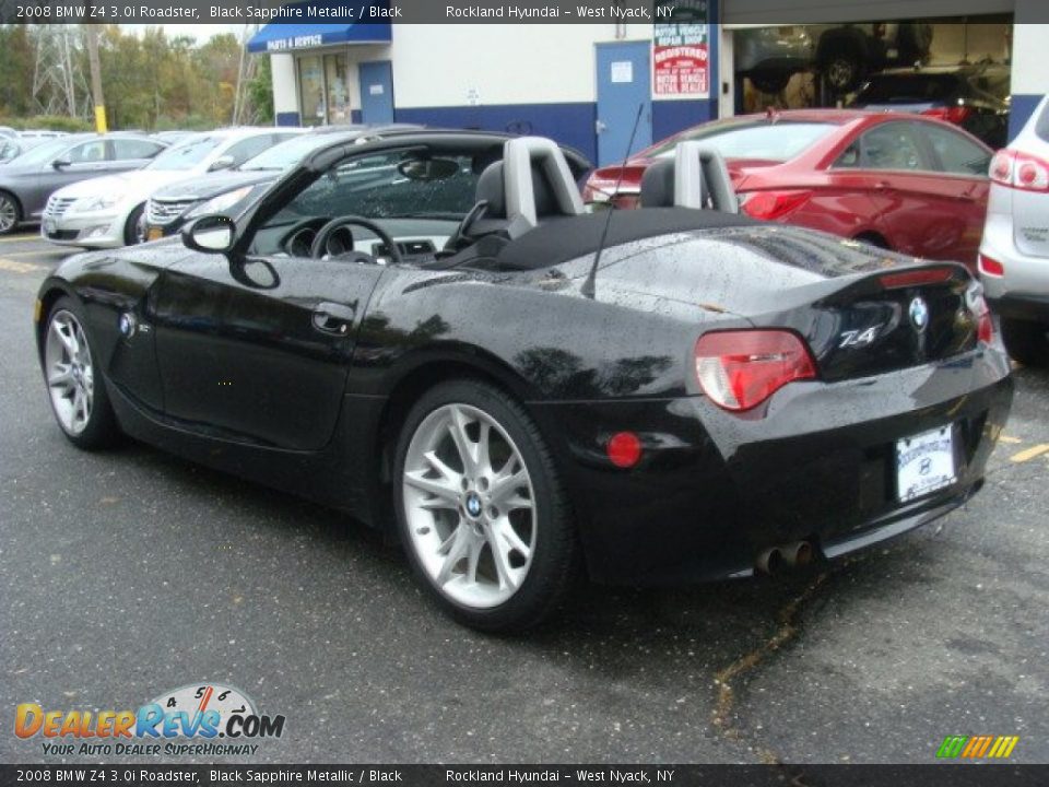 2008 BMW Z4 3.0i Roadster Black Sapphire Metallic / Black Photo #10