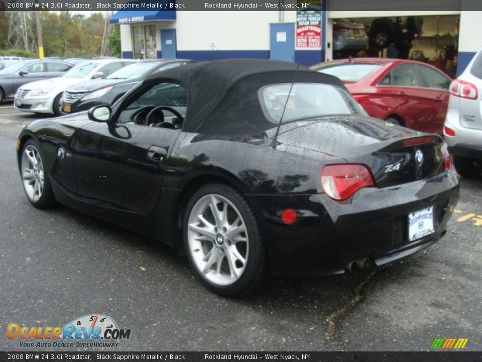 2008 BMW Z4 3.0i Roadster Black Sapphire Metallic / Black Photo #11