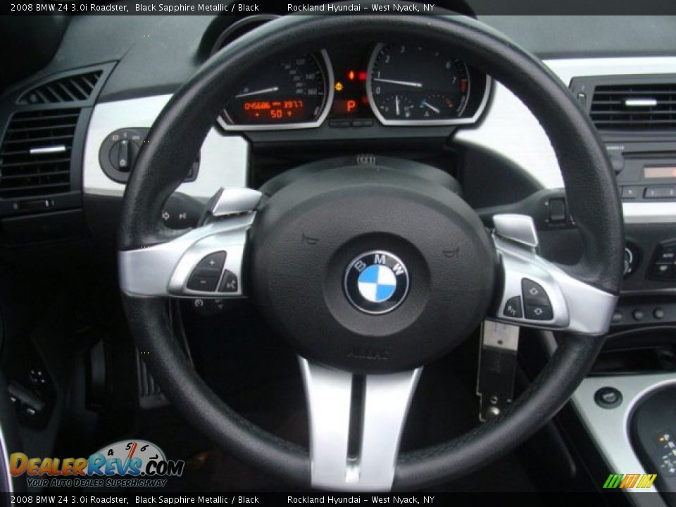 2008 BMW Z4 3.0i Roadster Black Sapphire Metallic / Black Photo #18