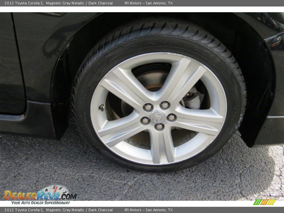2013 Toyota Corolla S Magnetic Gray Metallic / Dark Charcoal Photo #9