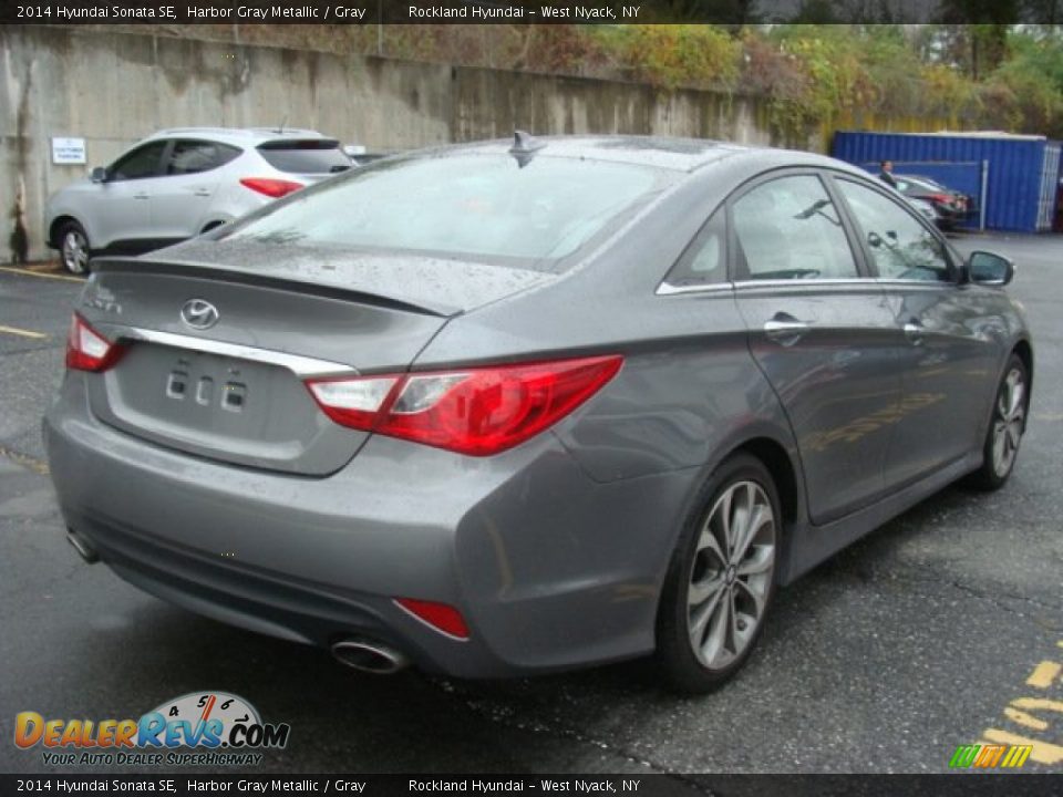 2014 Hyundai Sonata SE Harbor Gray Metallic / Gray Photo #4
