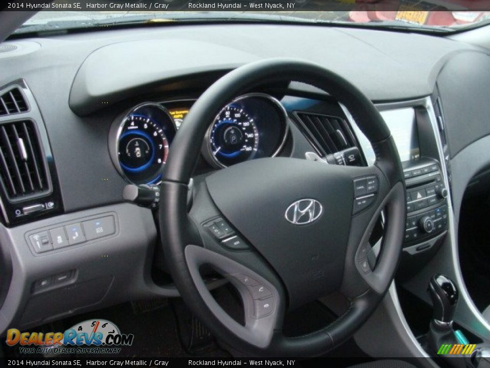2014 Hyundai Sonata SE Harbor Gray Metallic / Gray Photo #9