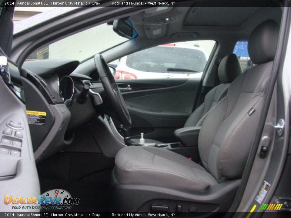 2014 Hyundai Sonata SE Harbor Gray Metallic / Gray Photo #10