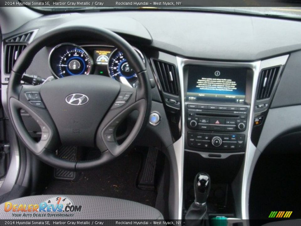 2014 Hyundai Sonata SE Harbor Gray Metallic / Gray Photo #12