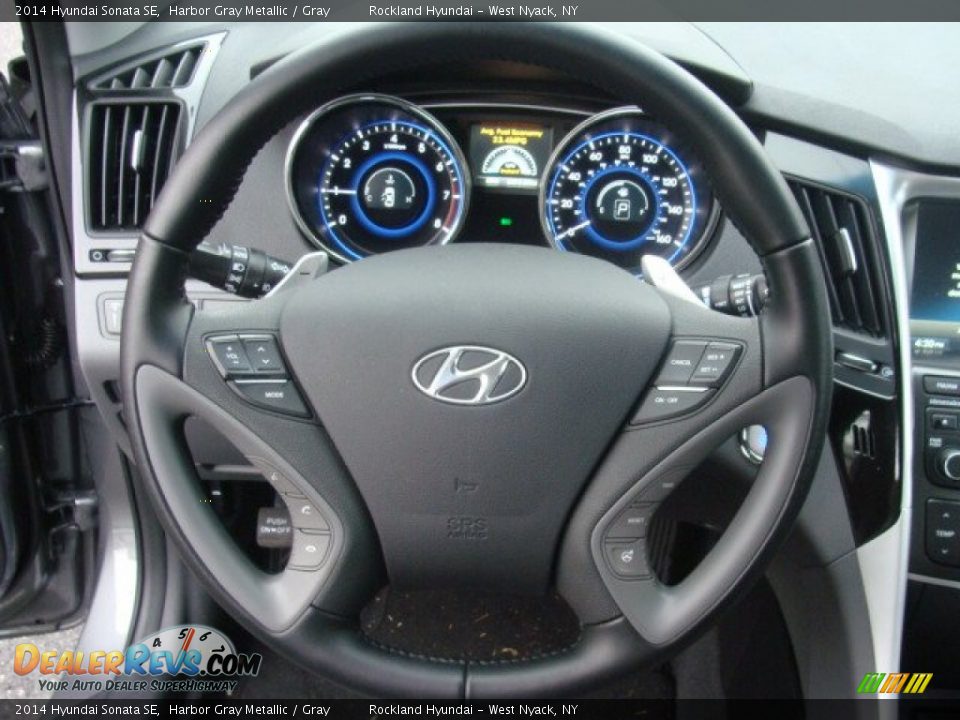 2014 Hyundai Sonata SE Harbor Gray Metallic / Gray Photo #14