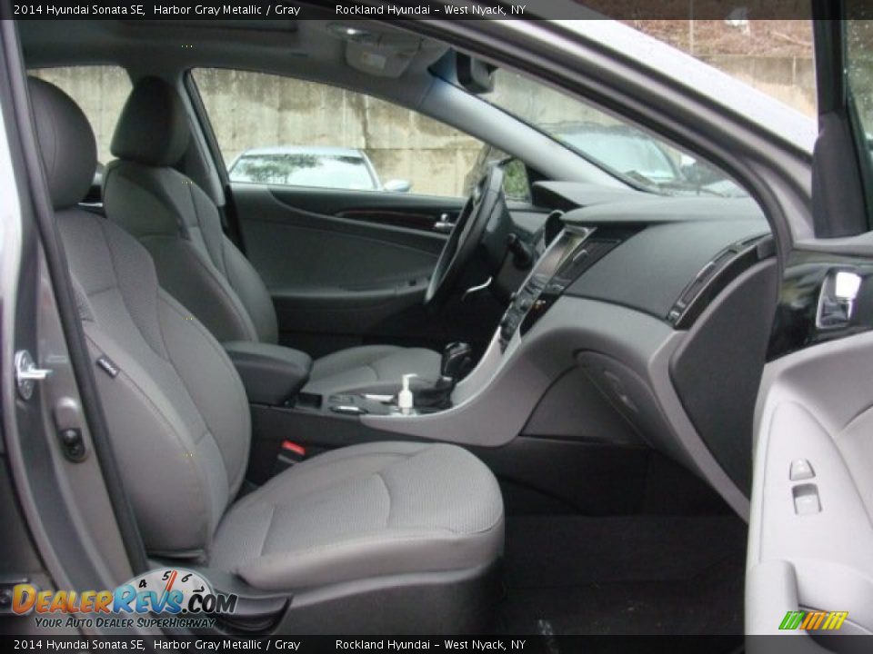 2014 Hyundai Sonata SE Harbor Gray Metallic / Gray Photo #28