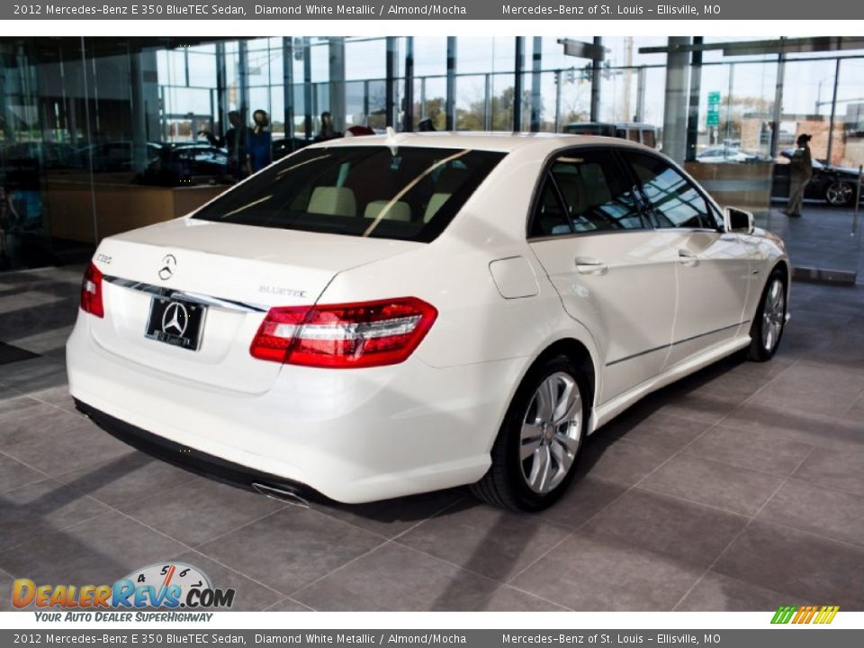 2012 Mercedes-Benz E 350 BlueTEC Sedan Diamond White Metallic / Almond/Mocha Photo #4