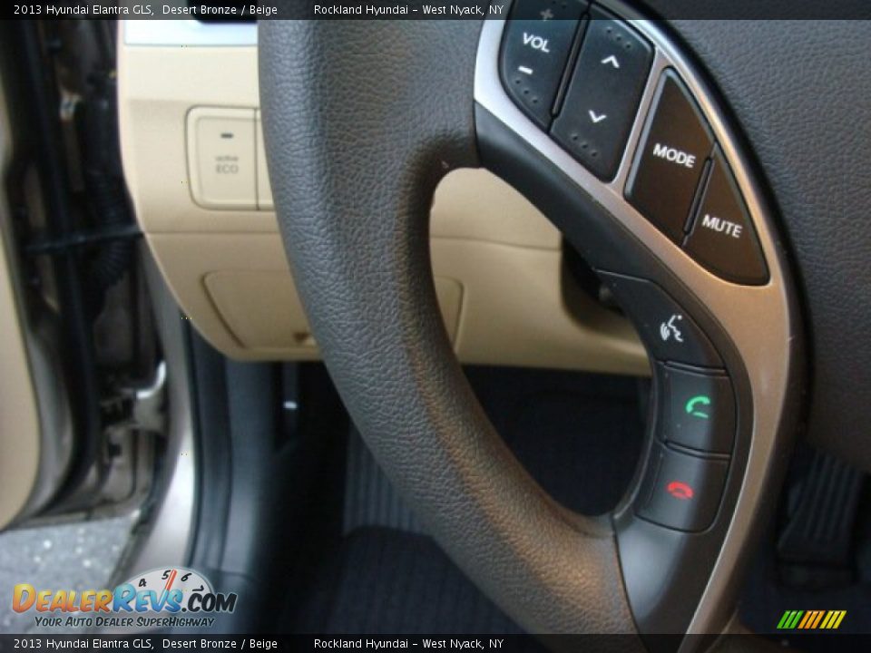 2013 Hyundai Elantra GLS Desert Bronze / Beige Photo #14