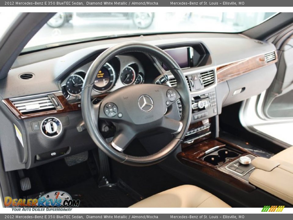 2012 Mercedes-Benz E 350 BlueTEC Sedan Diamond White Metallic / Almond/Mocha Photo #21