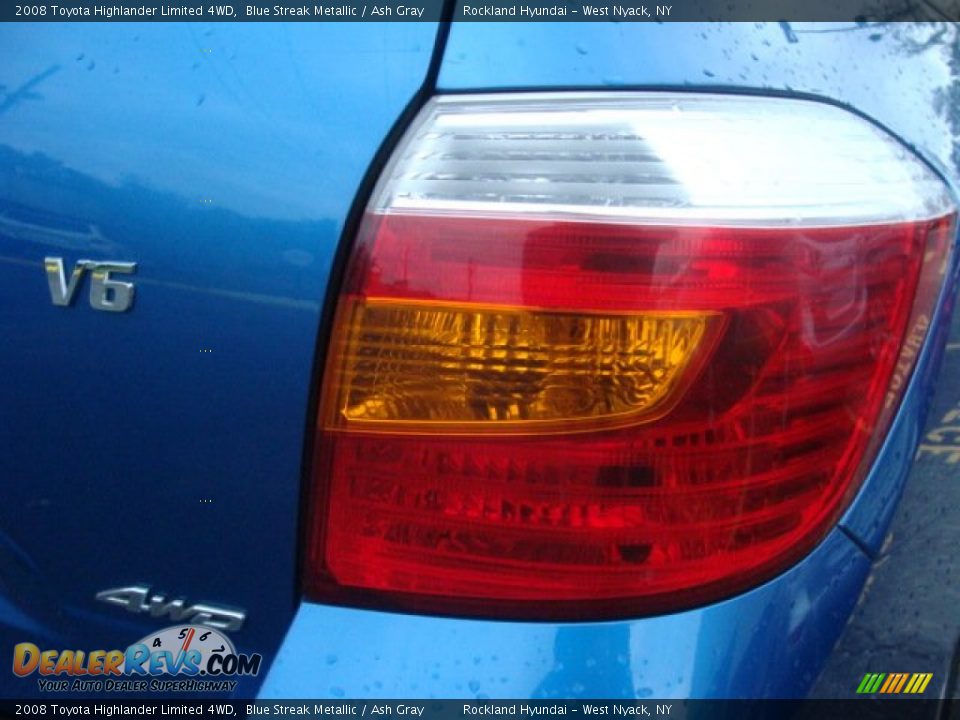 2008 Toyota Highlander Limited 4WD Blue Streak Metallic / Ash Gray Photo #24