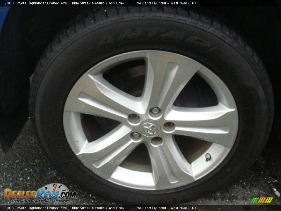 2008 Toyota Highlander Limited 4WD Blue Streak Metallic / Ash Gray Photo #29