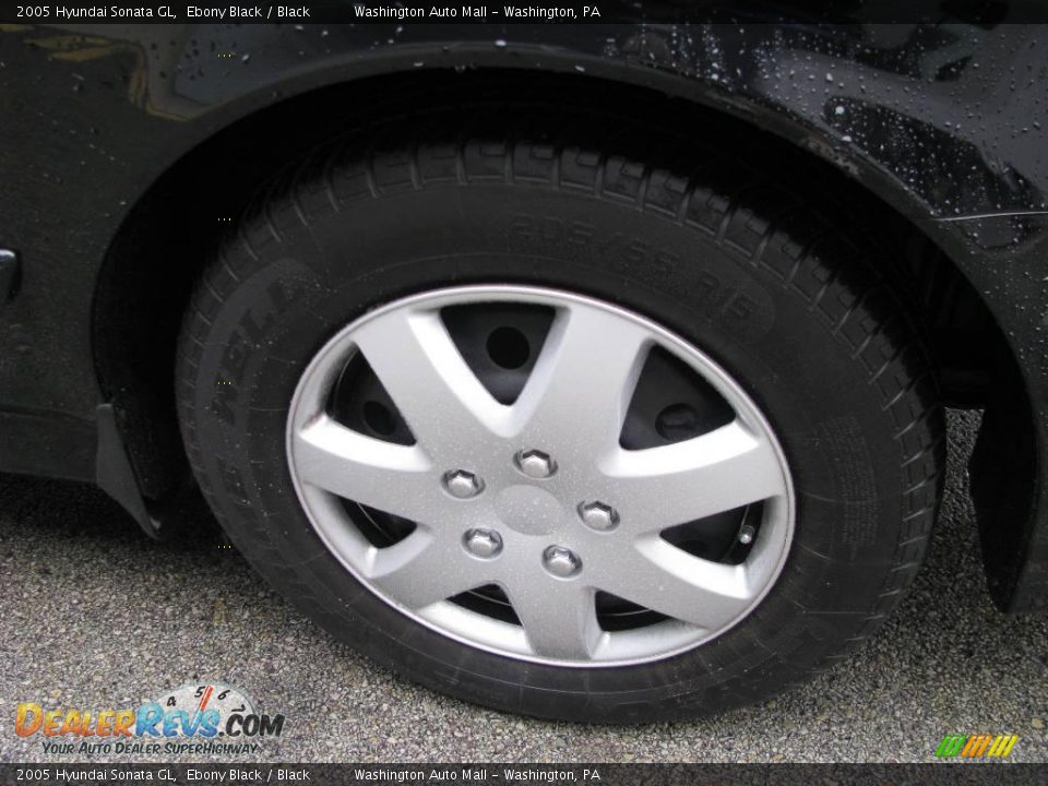 2005 Hyundai Sonata GL Ebony Black / Black Photo #8