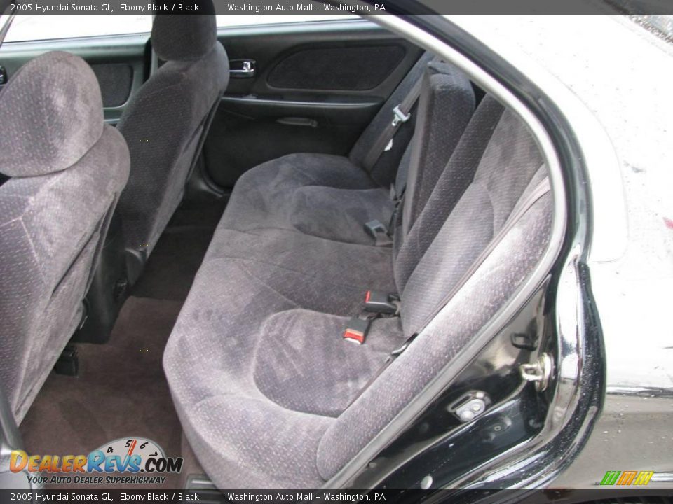 2005 Hyundai Sonata GL Ebony Black / Black Photo #11