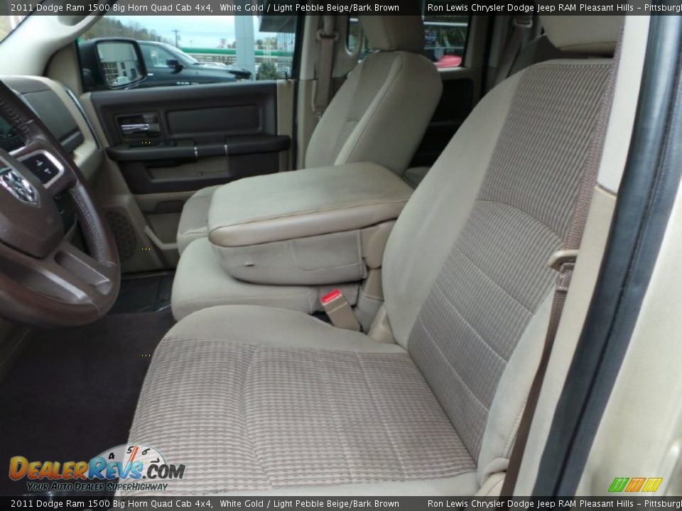 2011 Dodge Ram 1500 Big Horn Quad Cab 4x4 White Gold / Light Pebble Beige/Bark Brown Photo #10