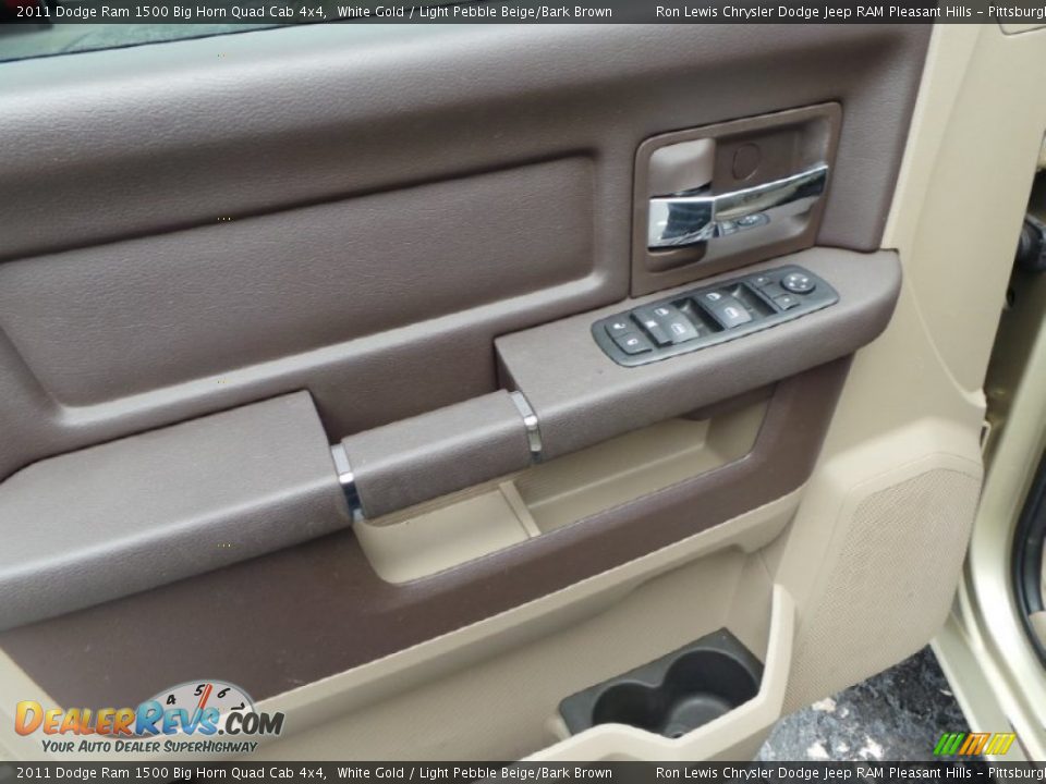 2011 Dodge Ram 1500 Big Horn Quad Cab 4x4 White Gold / Light Pebble Beige/Bark Brown Photo #14