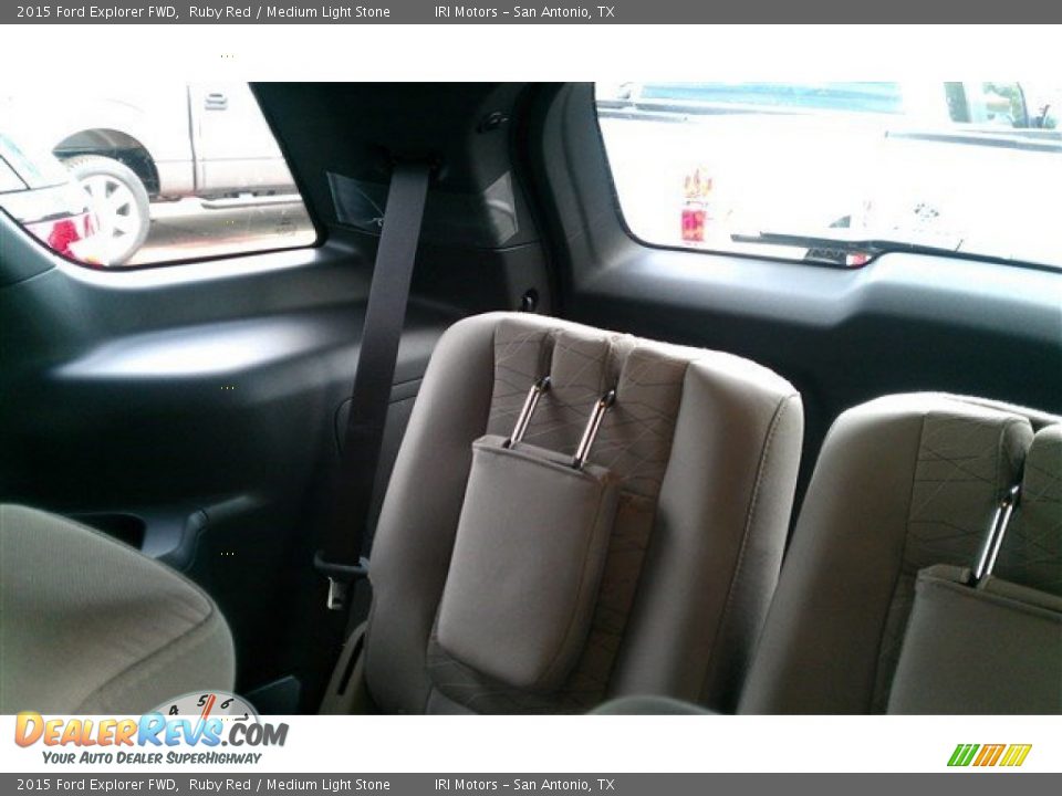 2015 Ford Explorer FWD Ruby Red / Medium Light Stone Photo #11