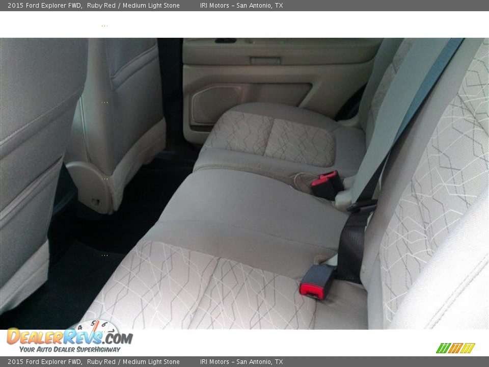 2015 Ford Explorer FWD Ruby Red / Medium Light Stone Photo #13