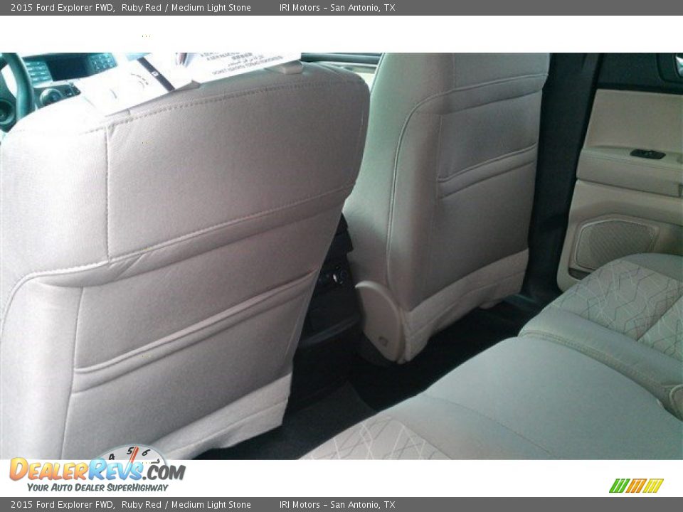 2015 Ford Explorer FWD Ruby Red / Medium Light Stone Photo #14