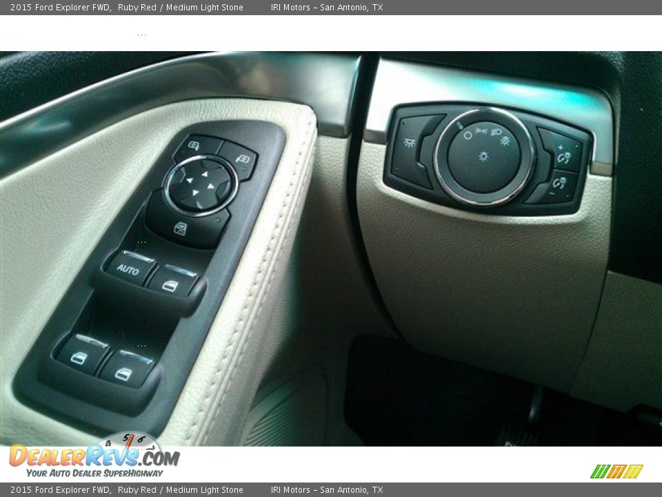 2015 Ford Explorer FWD Ruby Red / Medium Light Stone Photo #21