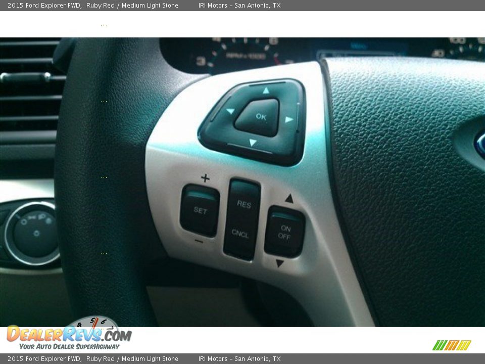 2015 Ford Explorer FWD Ruby Red / Medium Light Stone Photo #22