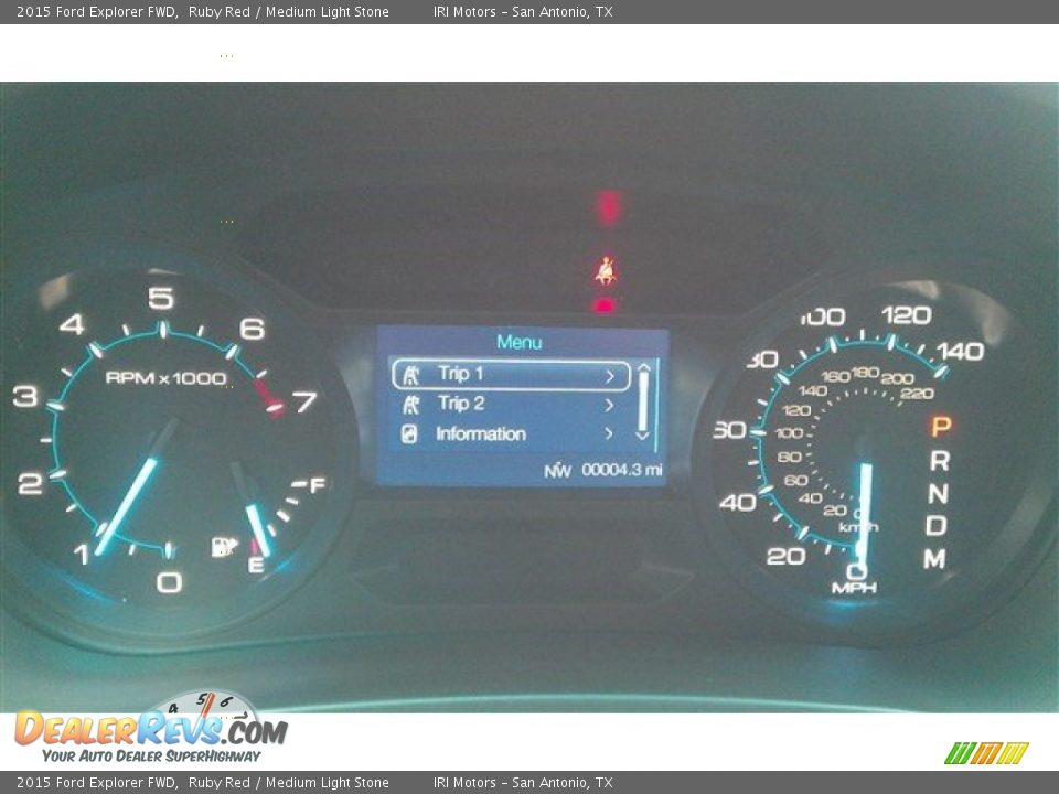 2015 Ford Explorer FWD Ruby Red / Medium Light Stone Photo #24