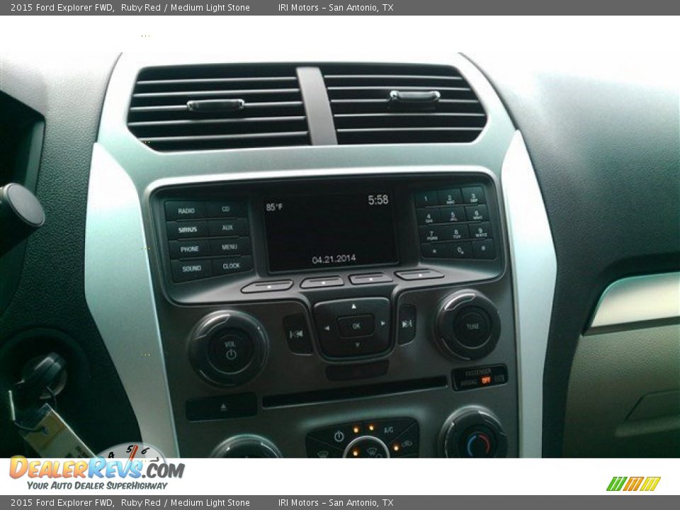2015 Ford Explorer FWD Ruby Red / Medium Light Stone Photo #25