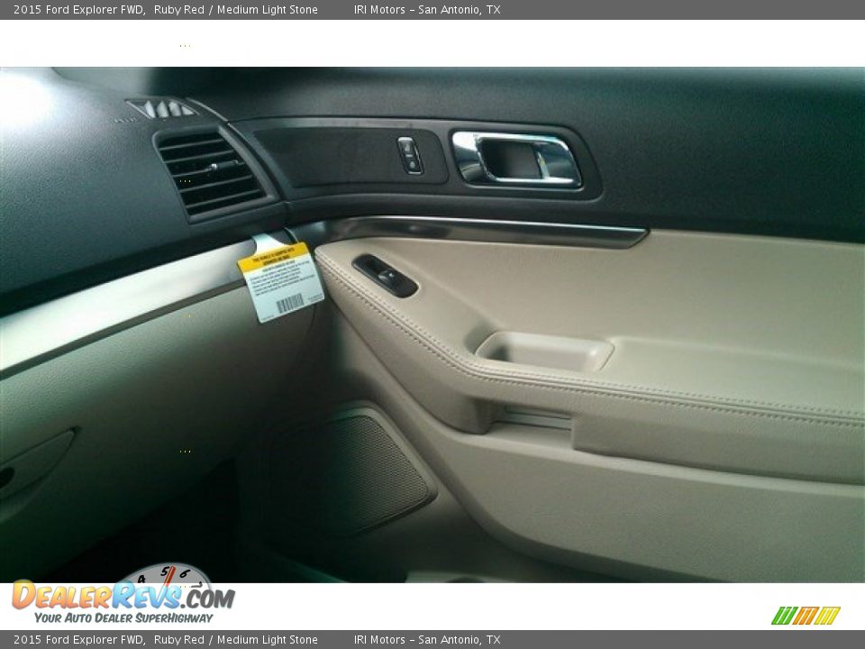2015 Ford Explorer FWD Ruby Red / Medium Light Stone Photo #29