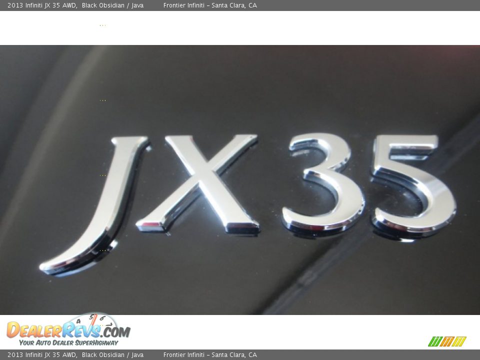 2013 Infiniti JX 35 AWD Black Obsidian / Java Photo #21