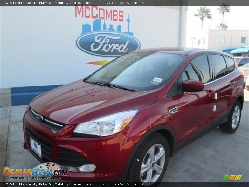 2015 Ford Escape SE Ruby Red Metallic / Charcoal Black Photo #1