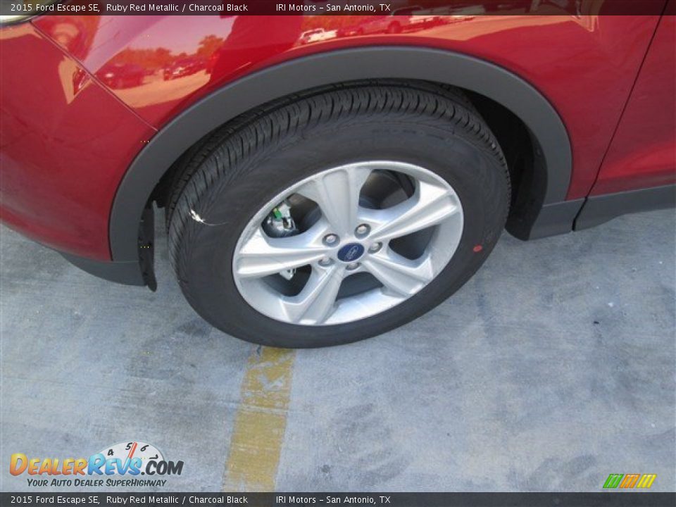 2015 Ford Escape SE Ruby Red Metallic / Charcoal Black Photo #3