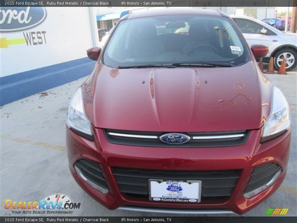 2015 Ford Escape SE Ruby Red Metallic / Charcoal Black Photo #5
