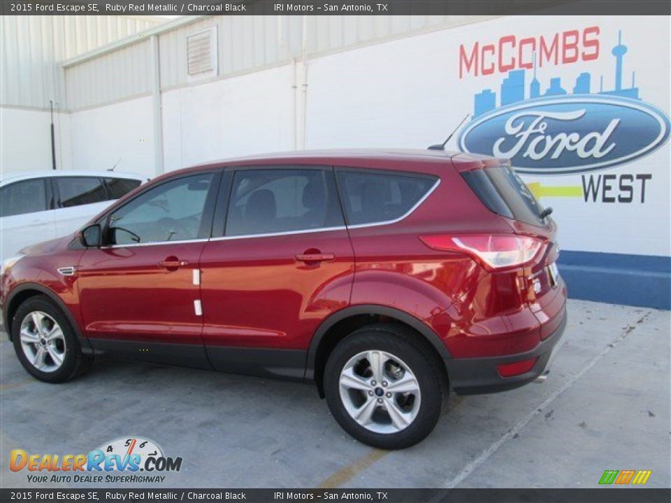 2015 Ford Escape SE Ruby Red Metallic / Charcoal Black Photo #15