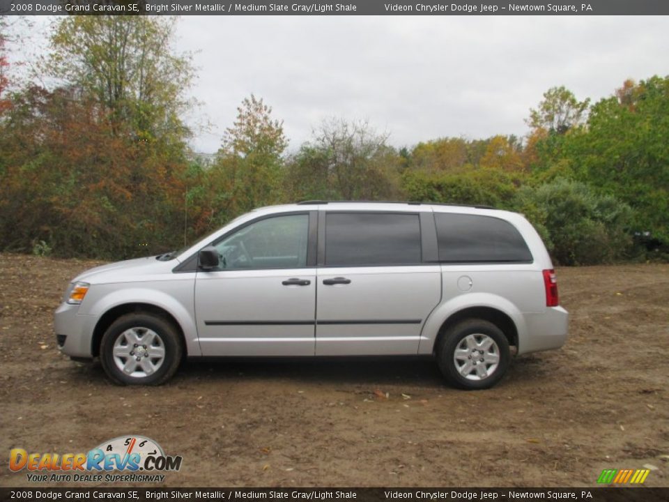 2008 Dodge Grand Caravan SE Bright Silver Metallic / Medium Slate Gray/Light Shale Photo #5