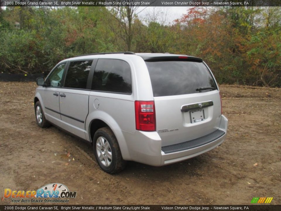 2008 Dodge Grand Caravan SE Bright Silver Metallic / Medium Slate Gray/Light Shale Photo #6