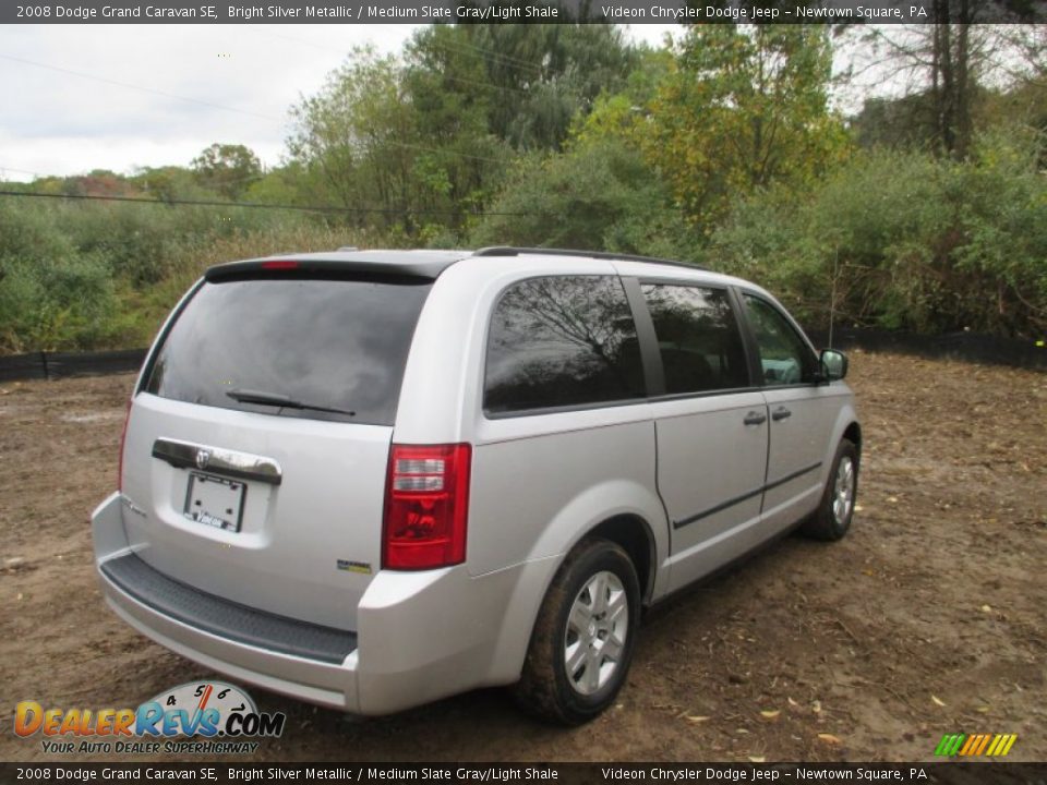 2008 Dodge Grand Caravan SE Bright Silver Metallic / Medium Slate Gray/Light Shale Photo #8