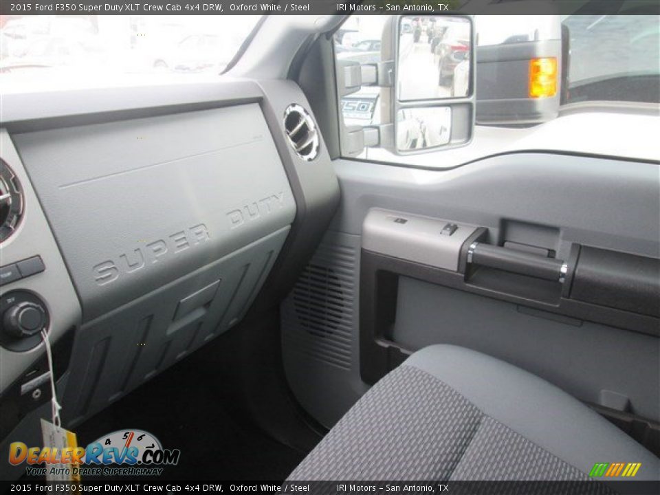 2015 Ford F350 Super Duty XLT Crew Cab 4x4 DRW Oxford White / Steel Photo #27
